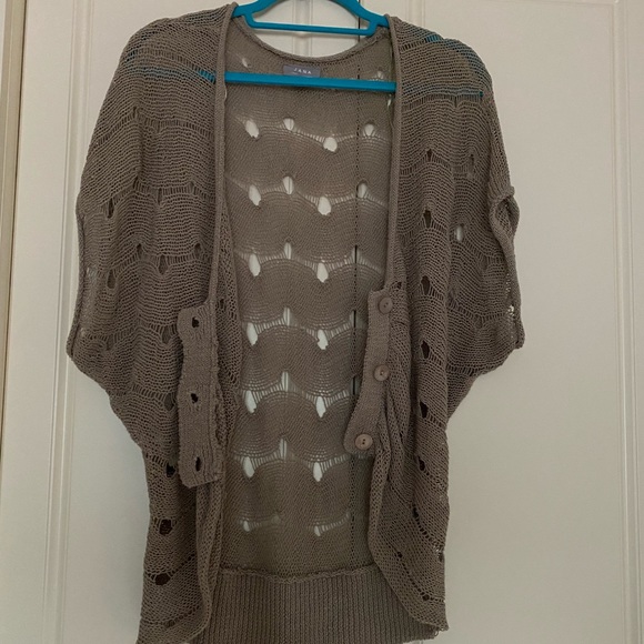 JANA SHORT SLEEVES KNITTED CARDIGAN SZ L/ XL - Picture 10 of 10
